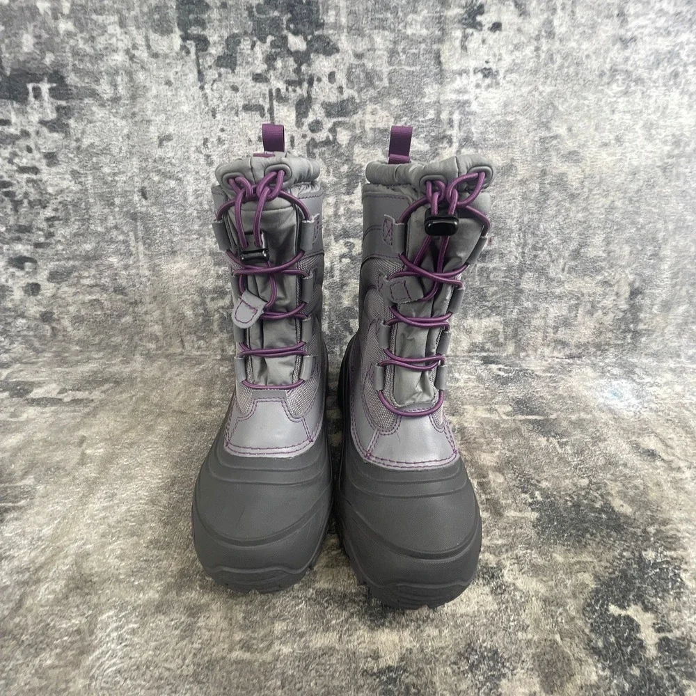The North Face Womens 2 Snow Boots Waterproof Gray Purple Winter Boots
